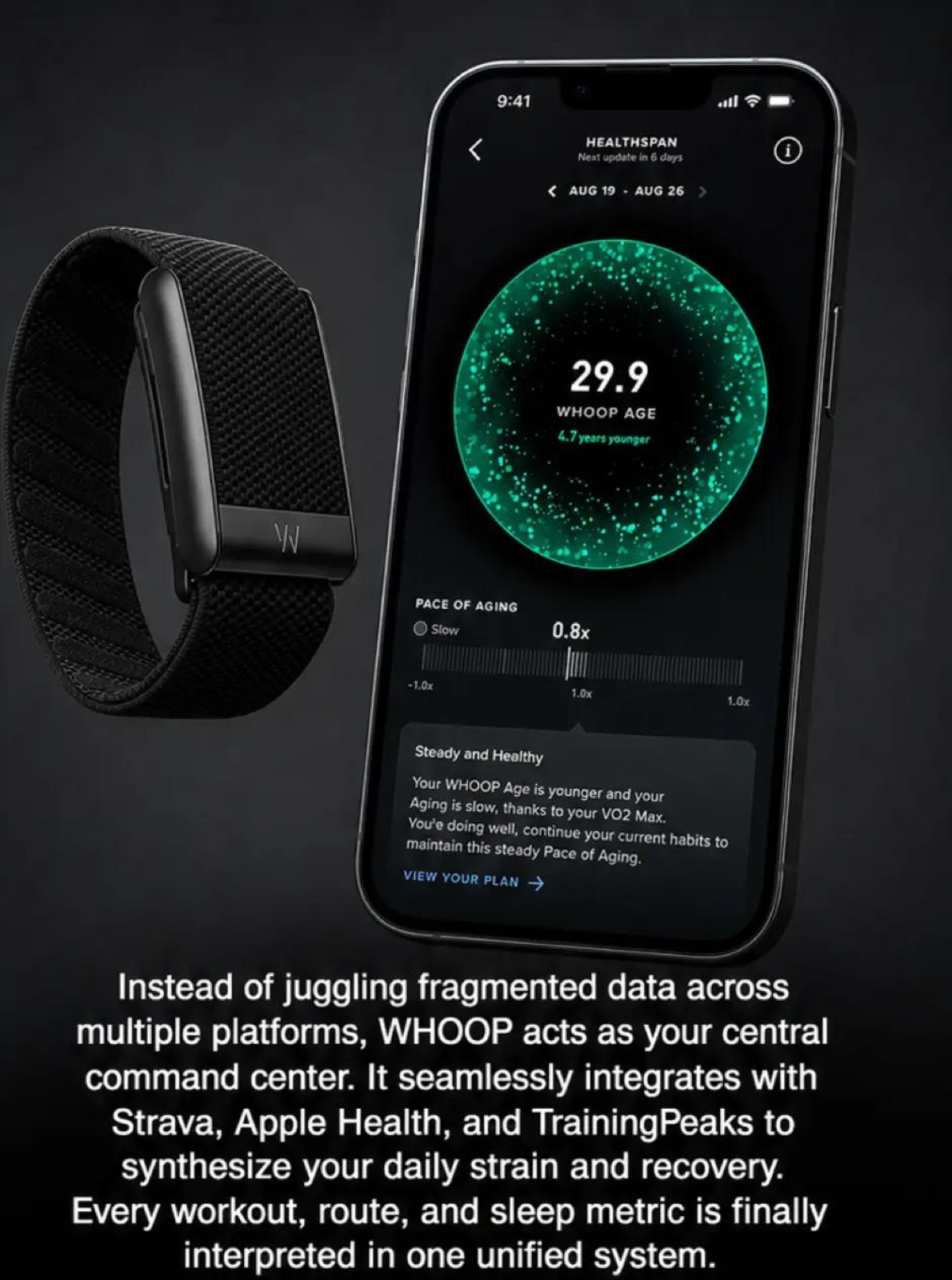 WHOOP wearable AI campaign image 2